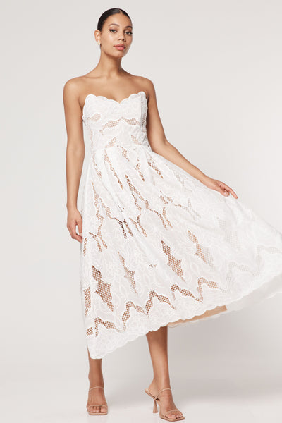 Celebrant Midi Dress - Ivory