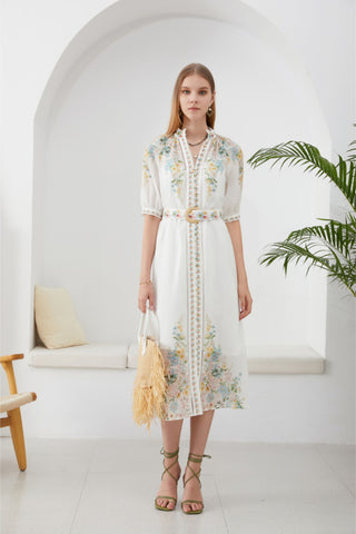 Celeste Belted Dress - Mint