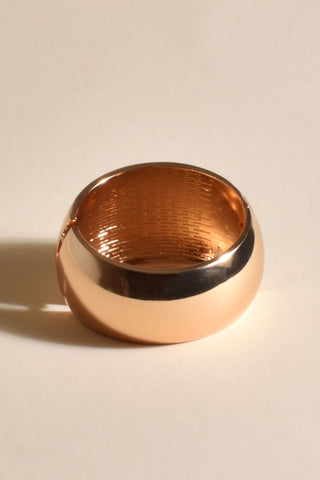 Chunky Bubble Metal Bangle - Gold