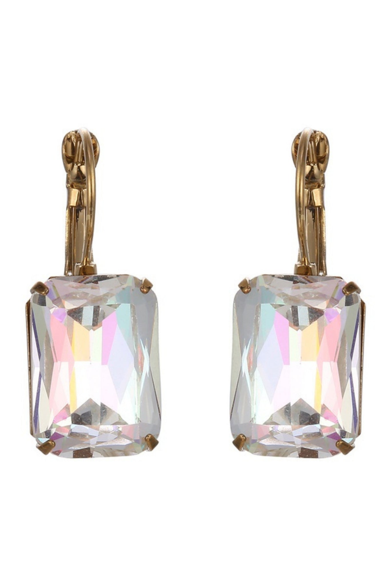 Clare Crystal Drop Earring - Sheer Crystal