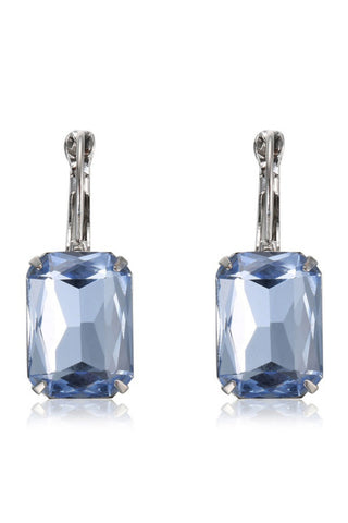 Clare Crystal Drop Earring - Sheer Sky Blue