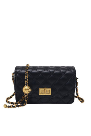 Classic Quilted Handbag - Black