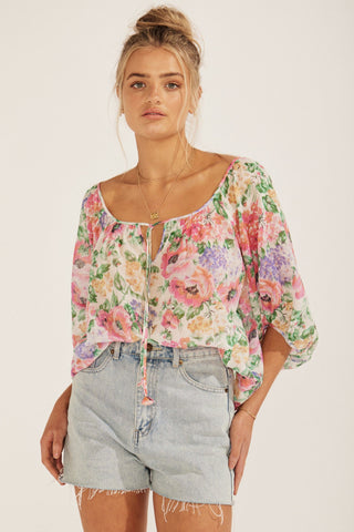 Desiree Jonah Blouse - Ivory Floral