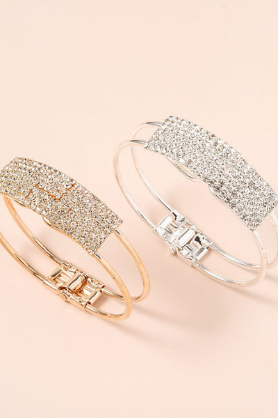 Diamante Cuff Bracelet - Gold