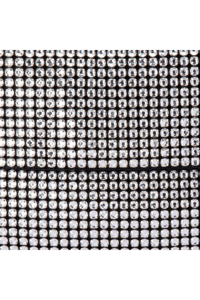 Dianna Soft Crystal Clutch - Black