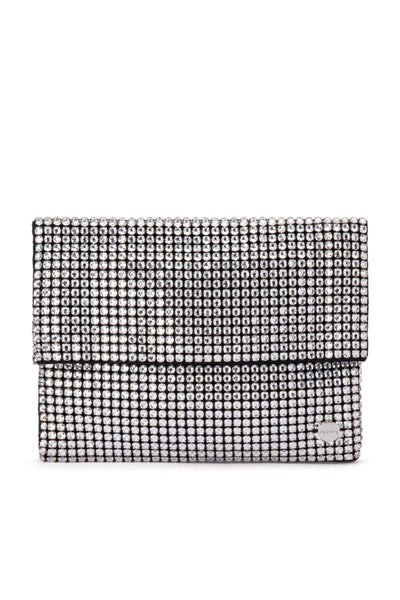 Dianna Soft Crystal Clutch - Black