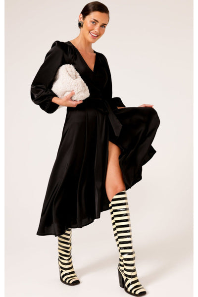 Dimmi Wrap Dress - Black