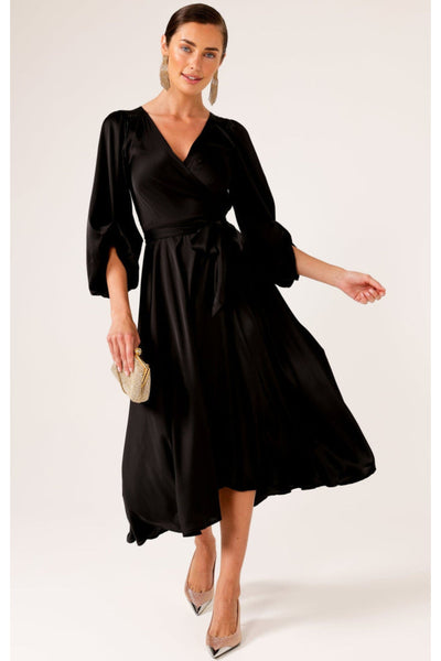 Dimmi Wrap Dress - Black