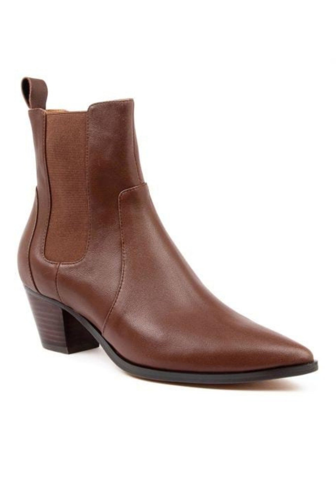 Gianni Ankle Boot - Choc Leather