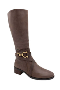 Tyler Knee High Boot - Chocolate Leather