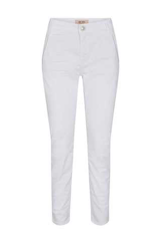 Etta Relic Cropped Pant - White