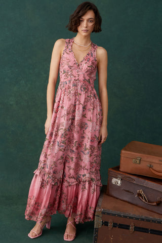 Fara Long Dress - Pink
