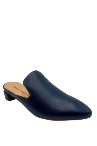 Faven Flats - Navy Leather
