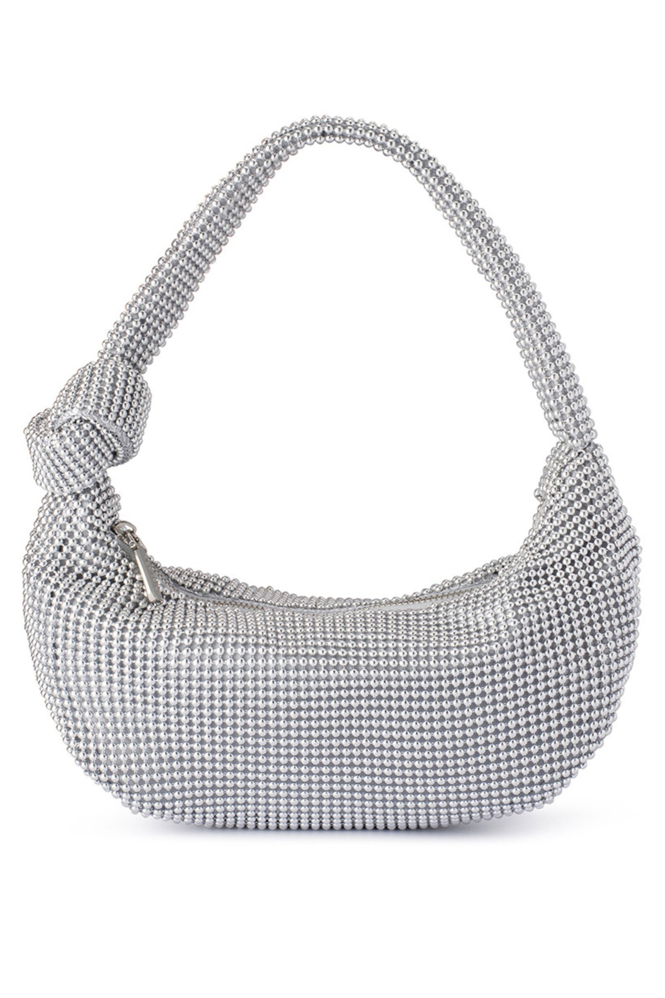 Franka Ball Mesh Shoulder Bag - Silver