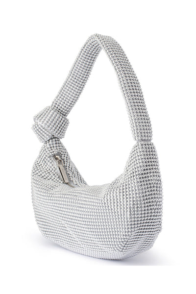 Franka Ball Mesh Shoulder Bag - Silver