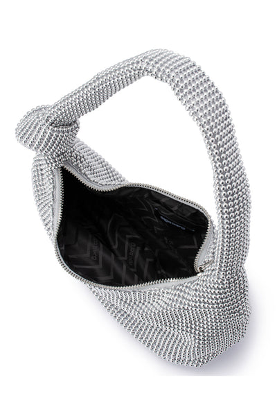 Franka Ball Mesh Shoulder Bag - Silver
