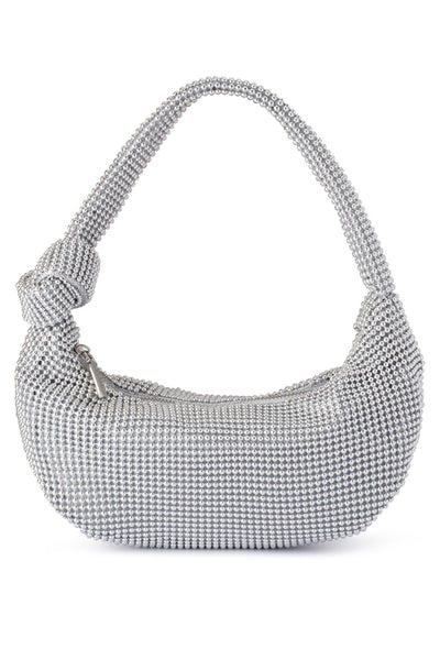 Franka Ball Mesh Shoulder Bag - Silver