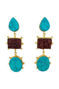 Germaine Earring - Turquoise