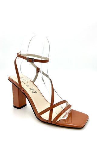 Flame Patent Heel - Cognac