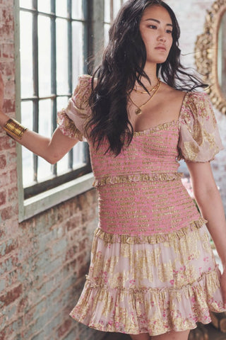 Hera Shirred Mini Dress