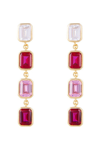 Ibiza Cocktail Earrings - Pink Gradient
