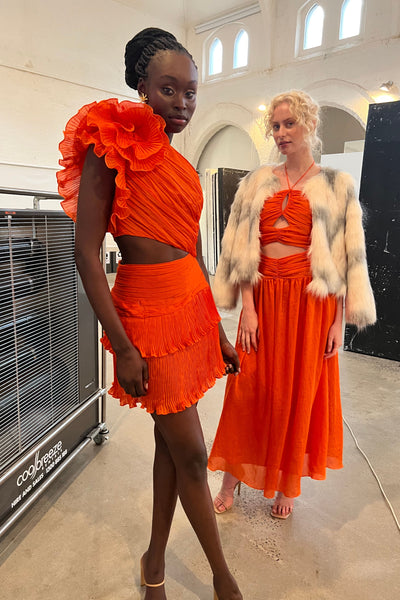 Ideals Mini Dress - Orange