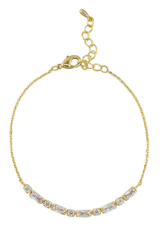 Indira Crystal Bracelet - Gold