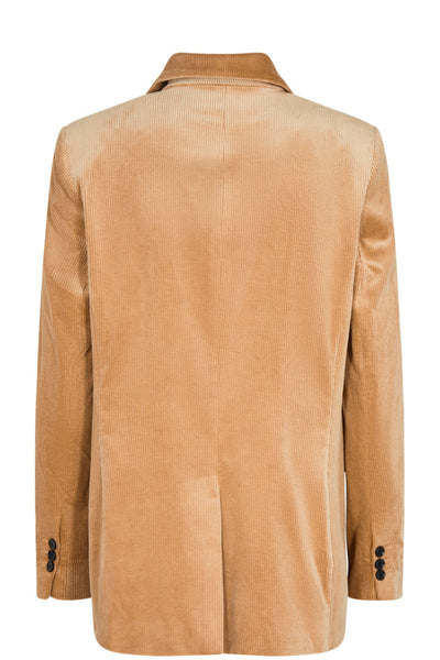 Ivory Soft Cord Blazer - Chipmunk