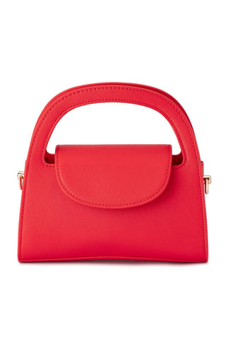Ivy Curved Handle Bag - Red
