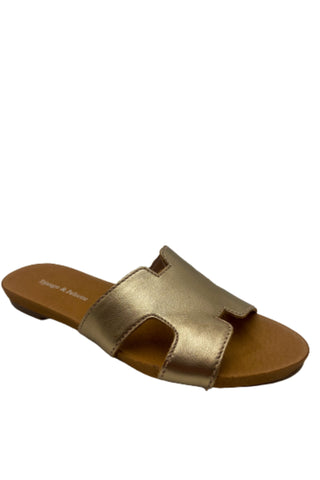 Jamel Slide - Champagne Leather