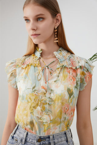 Jolie Pleated Blouse