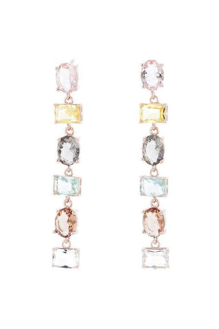 Jolie and Deen Lynette Statement Coloured Swarovski Crystal Drop Earring.