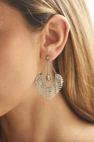 Maris Earring- White Swarovski