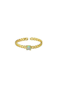 Jollie and Deen Nova Gold and Opal Stacking Ring