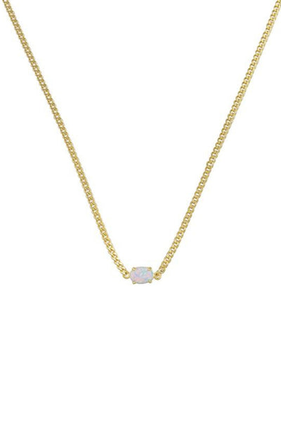 Ophelia Opal Necklace - Gold