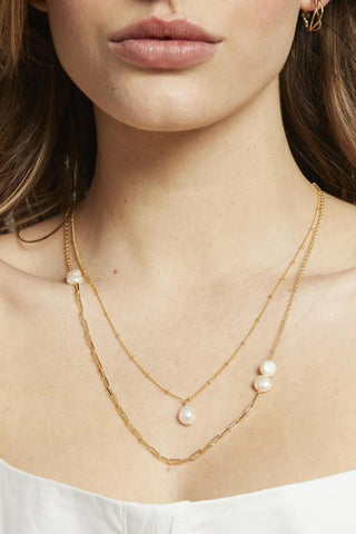 Tonny Pearl Necklace - Gold