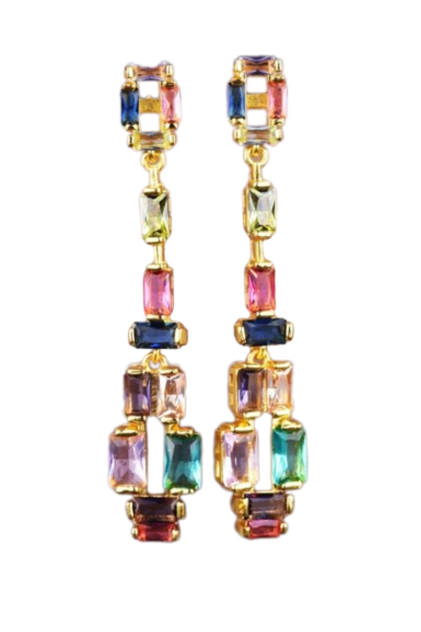 Kamilla Renaissance Crystal Drop Earring - Gold