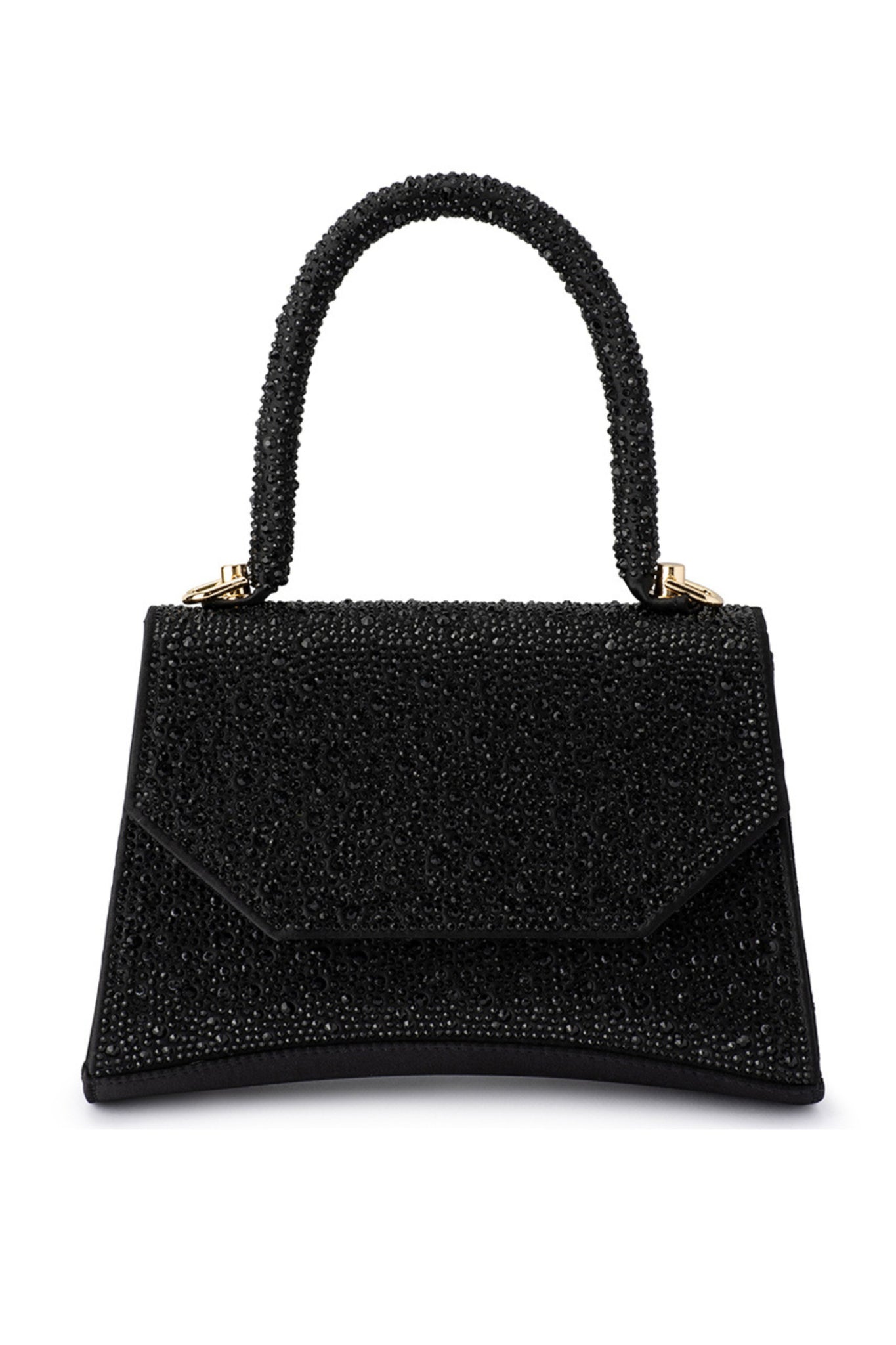 Kimmi Hotfix Top Handle Bag - Black