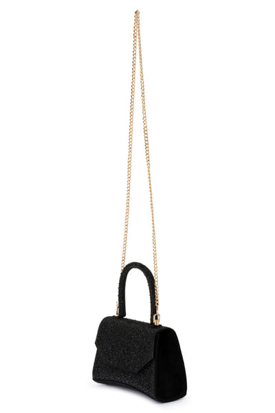 Kimmi Hotfix Top Handle Bag - Black