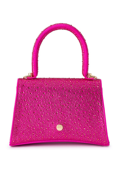 Kimmi Hotfix Top Handle Bag - Fuchsia Pink