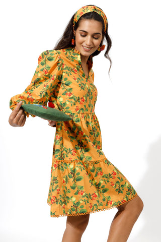 Limoncello Smock Dress - Orange