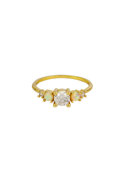 Lina Opal Ring - Crystal