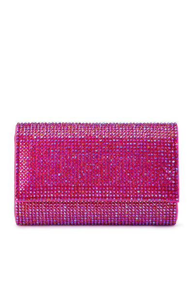 Liv Crystal Clutch - Fuchsia