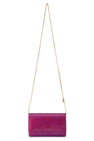 Liv Crystal Clutch - Fuchsia