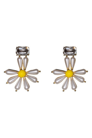 Lucia Daisy Earring - Pearl 925 Post