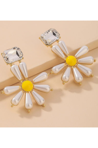 Lucia Daisy Earring - Pearl 925 Post