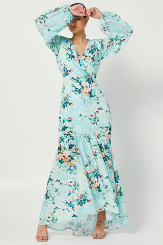 Lucent Maxi Dress - Blue Multi