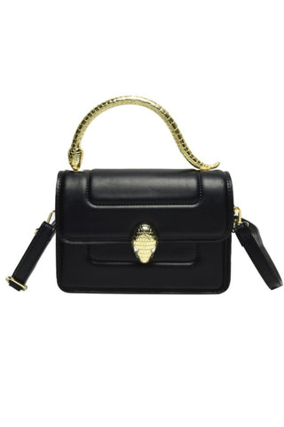 Medusa Top Handle Bag - Black