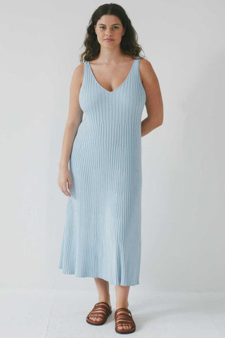 Mia Knit Dress - Powder Blue