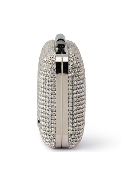 Miami Crystal Clutch - Silver
